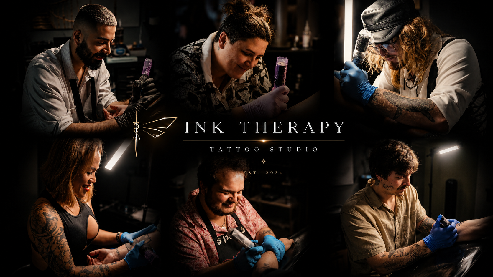 Ink Therapy team collage