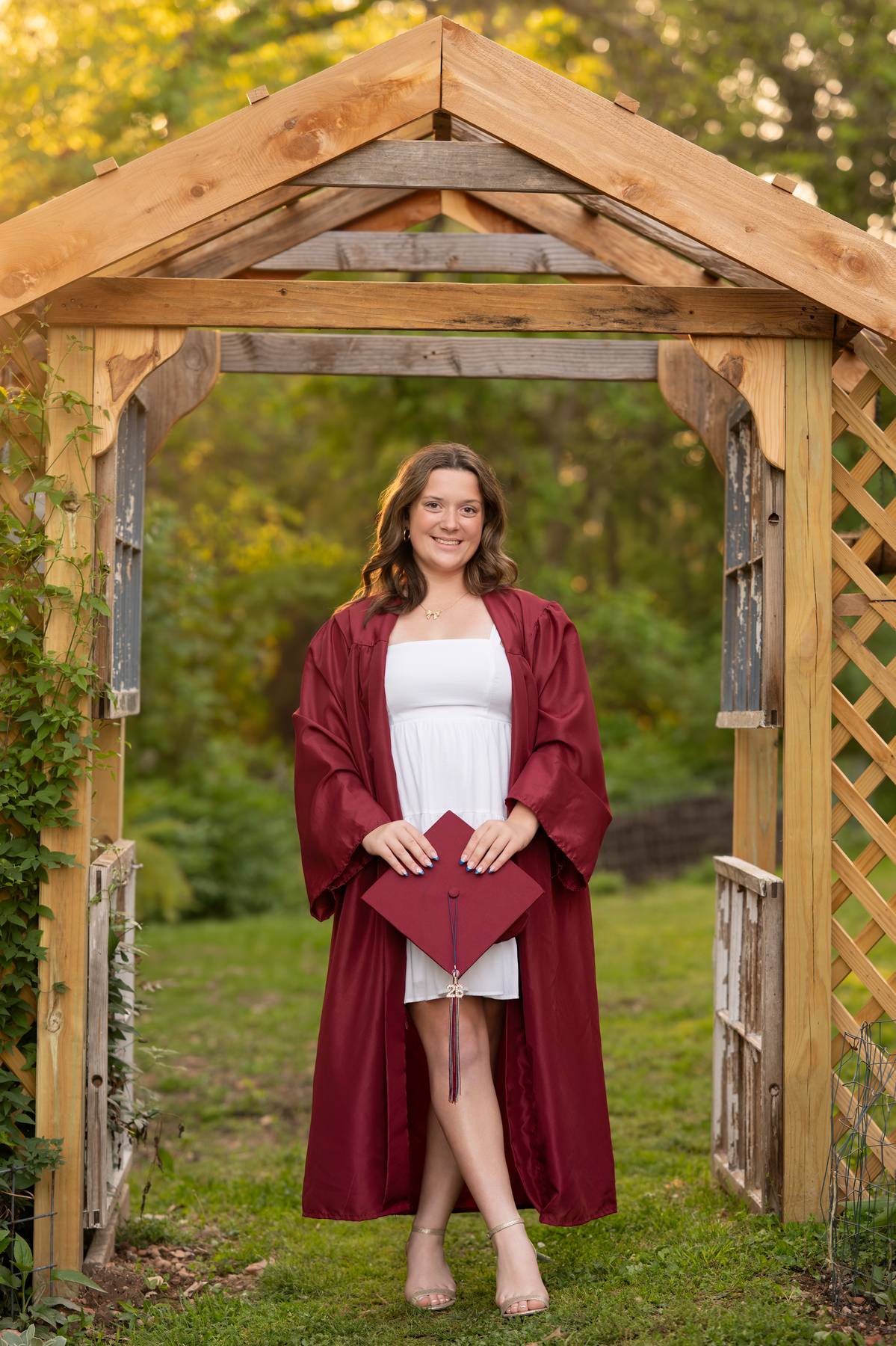 Senior or graduate portrait at Petals and Panes