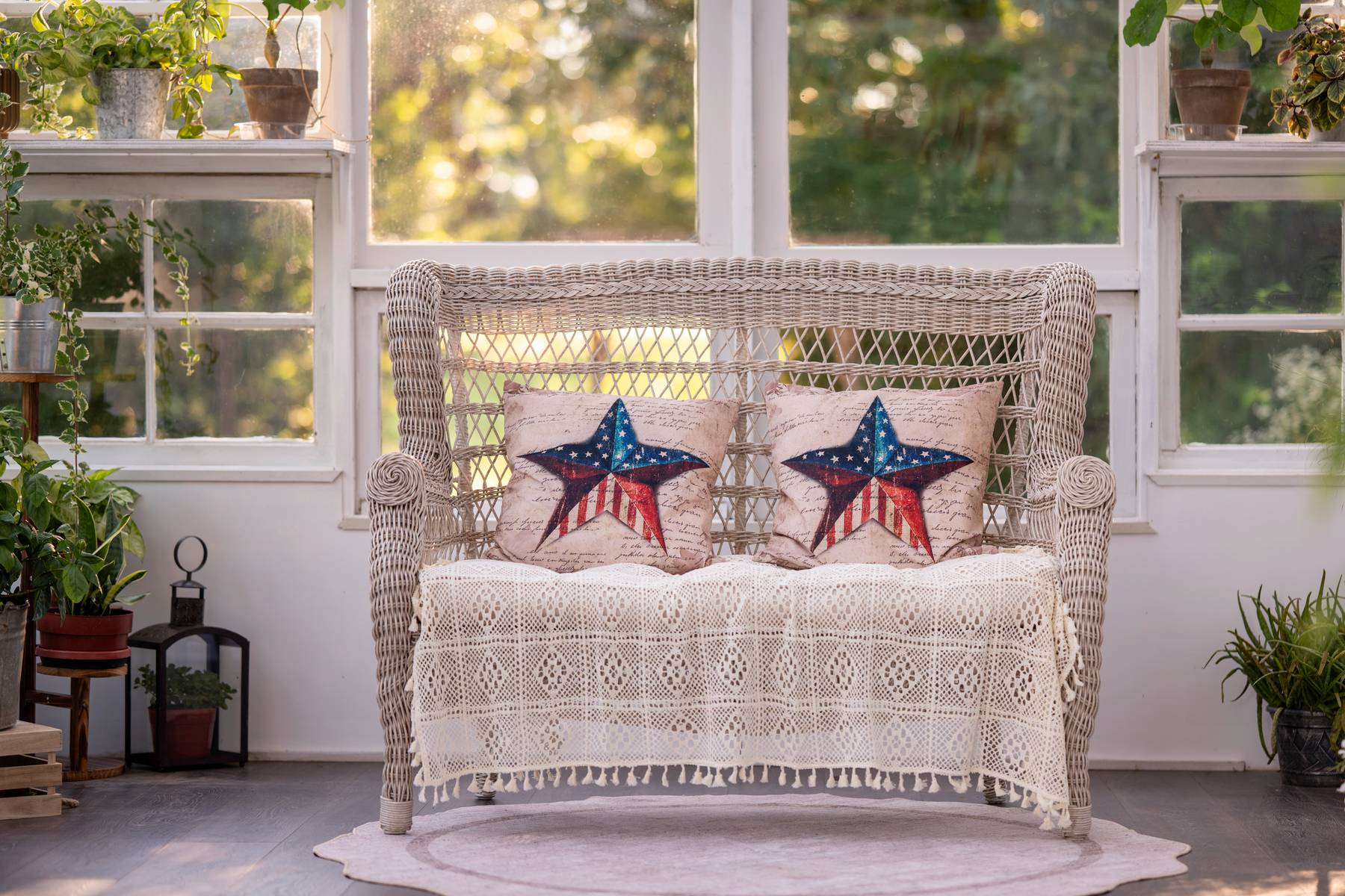 Fourth of July seasonal portrait detail